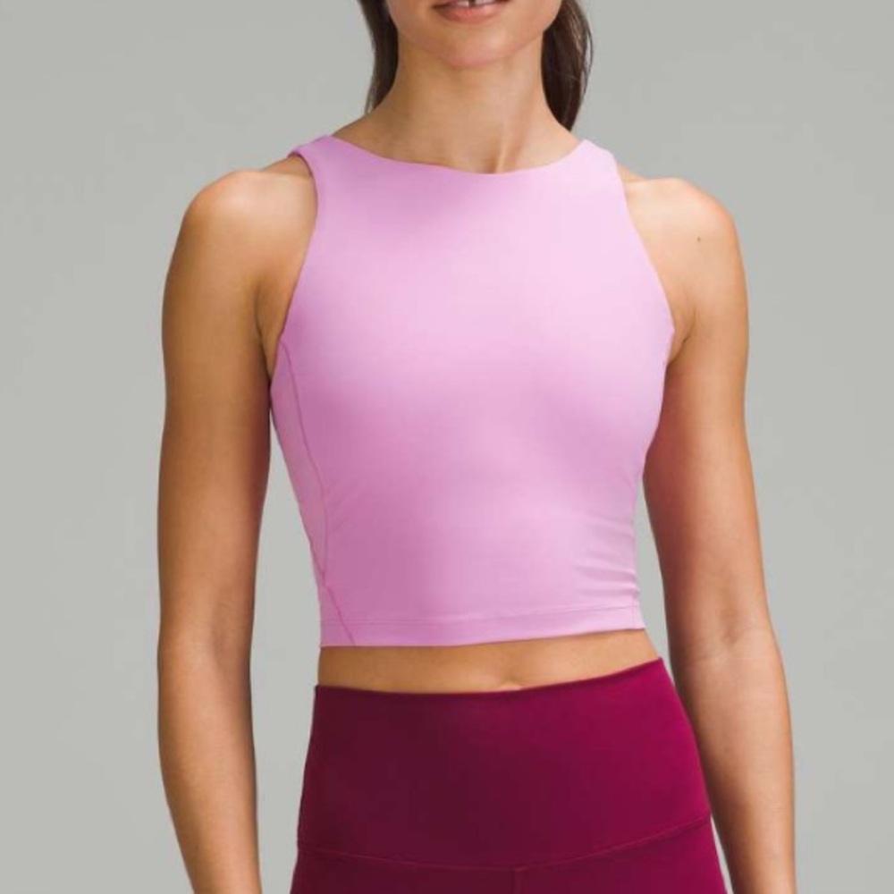Align High-Neck Tank Top - Dahlia Mauve